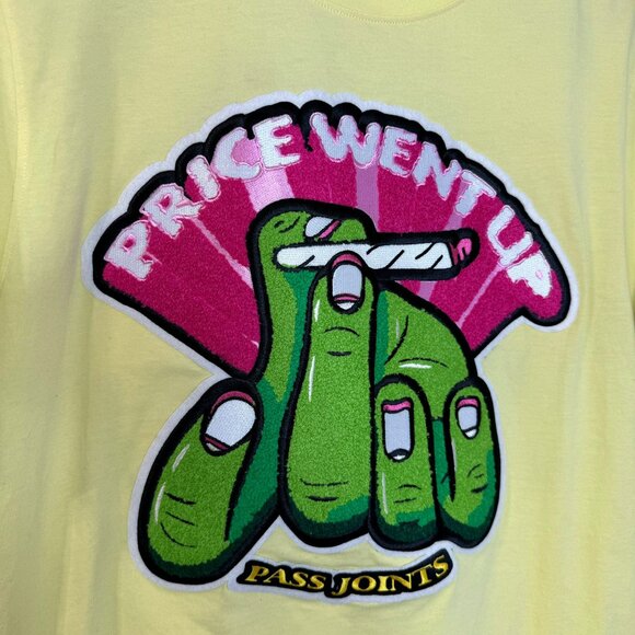 Wedding Cake Men’s Price Went Up Graphic T-Shirt Yellow XL - Picture 2 of 9